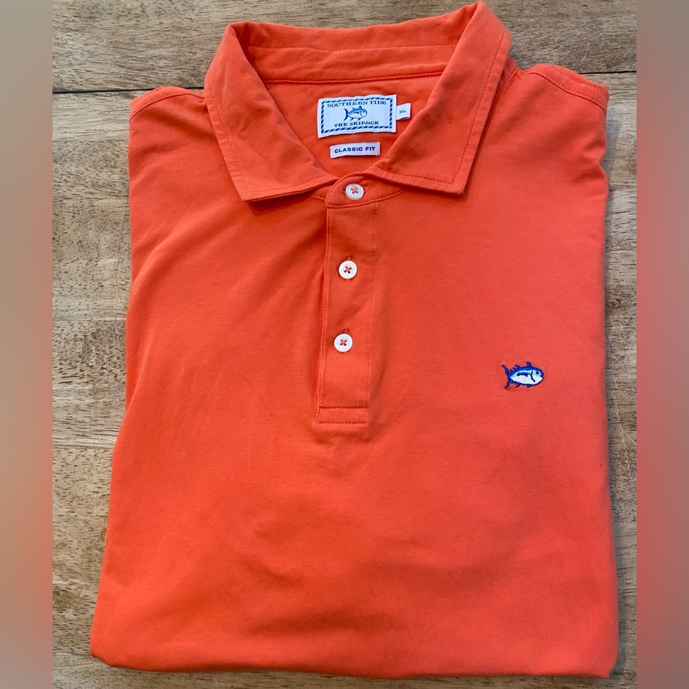 Southern Tide Men’s XL Classic Fit Salmon Color Skipjack‎ Polo
